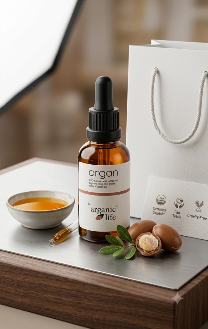 Organic Life Pure Cold-Extracted Argan Oil Elixir