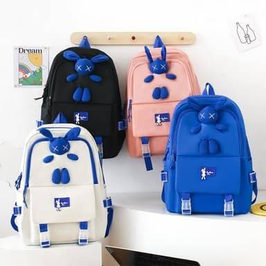 Sac à Dos Scolaire Design Lapin 3D